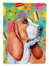 Load image into Gallery viewer, Basset Hound Easter Eggtravaganza Garden Flag - Outdoor Decorative Yard Flag