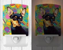 Load image into Gallery viewer, Min Pin Easter Eggtravaganza Ceramic Night Light LH9425CNL