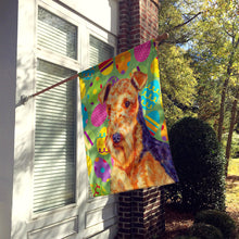 Load image into Gallery viewer, Airedale Easter Eggtravaganza Flag Canvas House Size