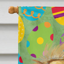 Load image into Gallery viewer, Tibetan Spaniel Easter Eggtravaganza Flag Canvas House Size