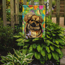 Load image into Gallery viewer, Tibetan Spaniel Easter Eggtravaganza Garden Flag - Outdoor Decorative Yard Flag