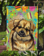 Load image into Gallery viewer, Tibetan Spaniel Easter Eggtravaganza Garden Flag - Outdoor Decorative Yard Flag