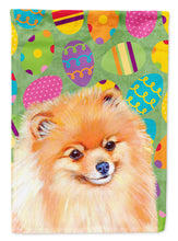 Load image into Gallery viewer, Pomeranian Easter Eggtravaganza Flag Canvas House Size