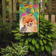 Load image into Gallery viewer, Pomeranian Easter Eggtravaganza Garden Flag - Outdoor Decorative Yard Flag