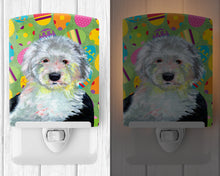 Load image into Gallery viewer, Old English Sheepdog Easter Eggtravaganza Ceramic Night Light LH9441CNL