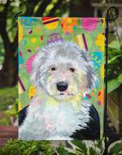 Load image into Gallery viewer, Old English Sheepdog Easter Eggtravaganza Garden Flag - Outdoor Decorative Yard Flag