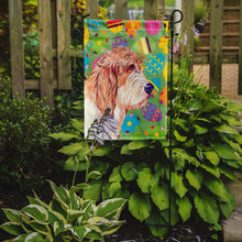 Load image into Gallery viewer, Petit Basset Griffon Vendeen Easter Eggtravaganza Garden Flag - Outdoor Decorative Yard Flag