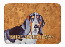 Load image into Gallery viewer, Basset Hound Wipe your Paws Machine Washable Memory Foam Mat LH9448RUG