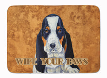 Load image into Gallery viewer, Basset Hound Wipe your Paws Machine Washable Memory Foam Mat LH9450RUG