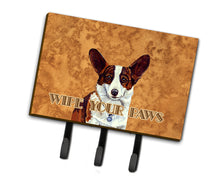 Load image into Gallery viewer, Cardigan Corgi Wipe your Paws Leash or Key Holder