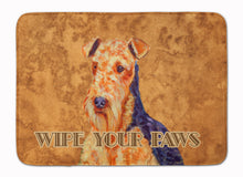 Load image into Gallery viewer, Airedale Wipe your Paws Machine Washable Memory Foam Mat LH9453RUG