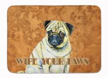 Load image into Gallery viewer, Fawn Pug Wipe your Paws Machine Washable Memory Foam Mat LH9456RUG
