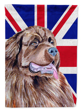 Load image into Gallery viewer, Newfoundland with English Union Jack British Flag Flag Canvas House Size LH9463CHF
