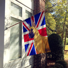 Load image into Gallery viewer, Great Dane with English Union Jack British Flag Flag Canvas House Size LH9464CHF