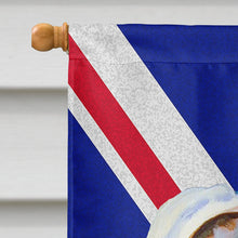 Load image into Gallery viewer, Great Dane with English Union Jack British Flag Flag Canvas House Size LH9465CHF