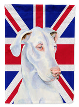 Load image into Gallery viewer, Great Dane with English Union Jack British Flag Garden Flag – Decorative Outdoor Yard Flag LH9465GF