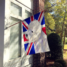 Load image into Gallery viewer, Westie with English Union Jack British Flag Flag Canvas House Size LH9467CHF