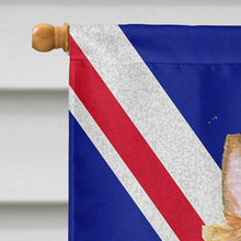 Load image into Gallery viewer, Silky Terrier with English Union Jack British Flag Flag Canvas House Size LH9468CHF