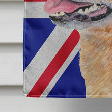 Load image into Gallery viewer, Australian Cattle Dog with English Union Jack British Flag Flag Canvas House Size LH9469CHF
