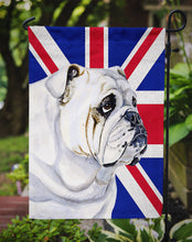 Load image into Gallery viewer, English Bulldog with English Union Jack British Flag Garden Flag - Outdoor Decorative Yard Flag