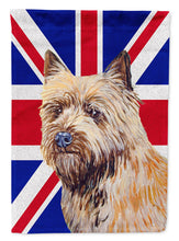 Load image into Gallery viewer, Cairn Terrier with English Union Jack British Flag Garden Flag - Outdoor Decorative Yard Flag LH9472GF