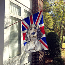 Load image into Gallery viewer, English Setter with English Union Jack British Flag Flag Canvas House Size LH9474CHF
