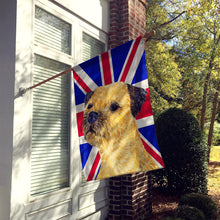 Load image into Gallery viewer, Border Terrier with English Union Jack British Flag Flag Canvas House Size LH9475CHF