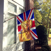 Load image into Gallery viewer, Vizsla with English Union Jack British Flag Flag Canvas House Size LH9477CHF
