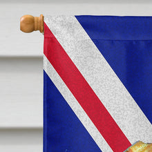 Load image into Gallery viewer, Vizsla with English Union Jack British Flag Flag Canvas House Size LH9477CHF