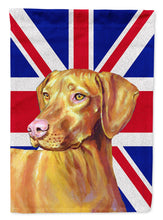 Load image into Gallery viewer, Vizsla with English Union Jack British Flag Flag Canvas House Size LH9477CHF