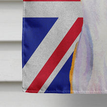 Load image into Gallery viewer, Whippet with English Union Jack British Flag Flag Canvas House Size LH9480CHF