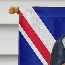 Load image into Gallery viewer, Basset Hound with English Union Jack British Flag Flag Canvas House Size LH9481CHF
