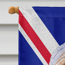 Load image into Gallery viewer, Bearded Collie with English Union Jack British Flag Flag Canvas House Size LH9482CHF