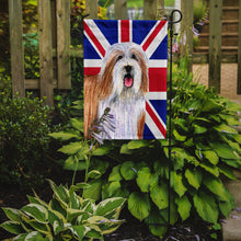 Load image into Gallery viewer, Bearded Collie with English Union Jack British Flag Garden Flag - Outdoor Decorative Yard Flag