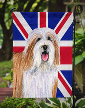 Load image into Gallery viewer, Bearded Collie with English Union Jack British Flag Garden Flag - Outdoor Decorative Yard Flag