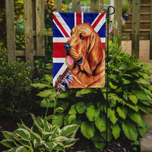 Load image into Gallery viewer, Bloodhound with English Union Jack British Flag Garden Flag - Outdoor Decorative Yard Flag