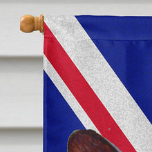 Load image into Gallery viewer, Corgi with English Union Jack British Flag Flag Canvas House Size LH9485CHF