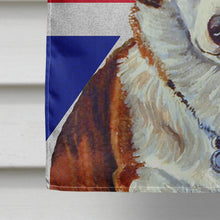 Load image into Gallery viewer, Corgi with English Union Jack British Flag Flag Canvas House Size LH9485CHF