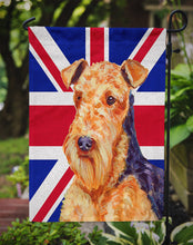 Load image into Gallery viewer, Airedale with English Union Jack British Flag Garden Flag - Outdoor Decorative Yard Flag LH9488GF