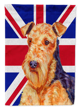 Load image into Gallery viewer, Airedale with English Union Jack British Flag Garden Flag - Outdoor Decorative Yard Flag LH9488GF