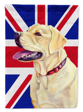 Load image into Gallery viewer, Labrador with English Union Jack British Flag Garden Flag - Outdoor Decorative Yard Flag LH9490GF