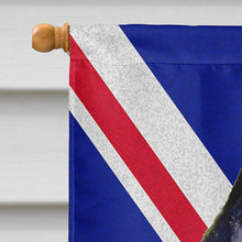 Load image into Gallery viewer, Schipperke with English Union Jack British Flag Flag Canvas House Size LH9491CHF