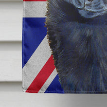 Load image into Gallery viewer, Schipperke with English Union Jack British Flag Flag Canvas House Size LH9491CHF