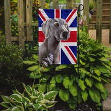 Load image into Gallery viewer, Weimaraner with English Union Jack British Flag Garden Flag - Outdoor Decorative Yard Flag LH9493GF
