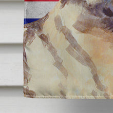 Load image into Gallery viewer, Norwegian Elkhound with English Union Jack British Flag Flag Canvas House Size LH9495CHF