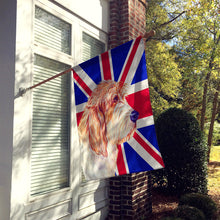 Load image into Gallery viewer, Petit Basset Griffon Vendeen PBGV with English Union Jack British Flag Flag Canvas House Size LH9496CHF