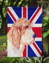Load image into Gallery viewer, Petit Basset Griffon Vendeen PBGV with English Union Jack British Flag Garden Flag - Outdoor Decorative Yard Flag