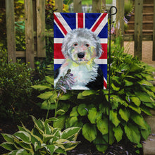 Load image into Gallery viewer, Old English Sheepdog with English Union Jack British Flag Garden Flag – Decorative Outdoor Yard Flag LH9497GF