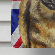 Load image into Gallery viewer, Tibetan Spaniel with English Union Jack British Flag Flag Canvas House Size LH9499CHF