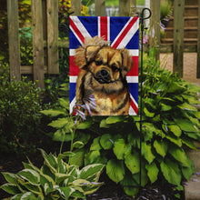 Load image into Gallery viewer, Tibetan Spaniel with English Union Jack British Flag Garden Flag - Outdoor Decorative Yard Flag LH9499GF
